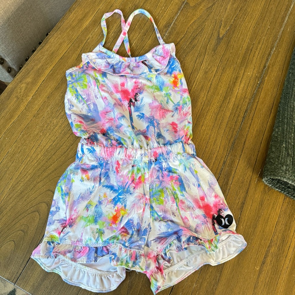Hurley girls colorful romper
